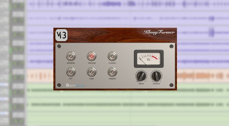 Sonimus KlangFormer Plug-in GUI Weissklang Mikrofon Modelling