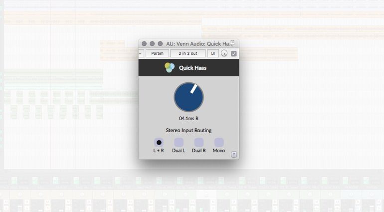 Venn Audio Quick Haas Plug-in Effekt GUI Reaper