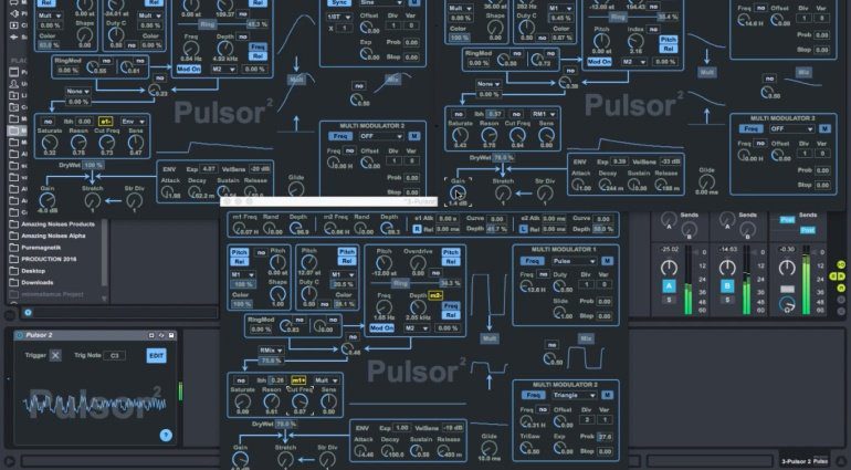 Amazing Noises Pulsor Suite - neuer monophoner Synth für Max for Live