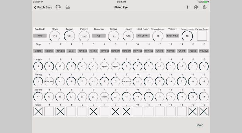 Waldorf Blofeld Editor für iOS Patch Base