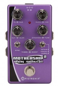 Pigtronix Mothership 2 analogue synth pedal Front