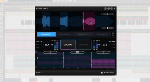 Mastering the Mix Reference Plug-in GUI Bitwig