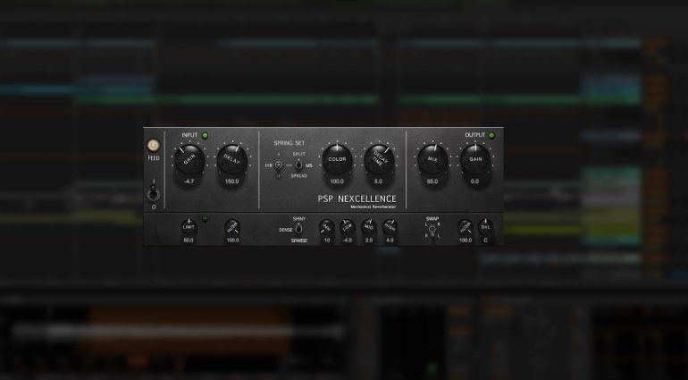 PSP Nexcellence Spring Reverb Plug-in GUI