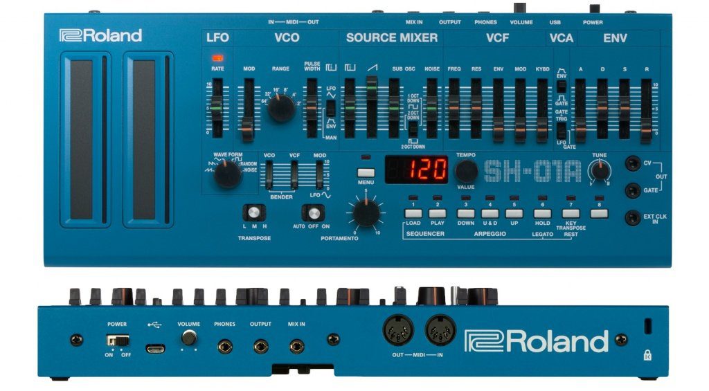 Roland SH-01A Front Rueckseite Blau