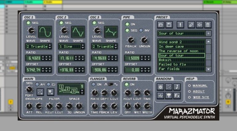 Stone Voices Marazmator - psychedelischer Freeware Synthesizer