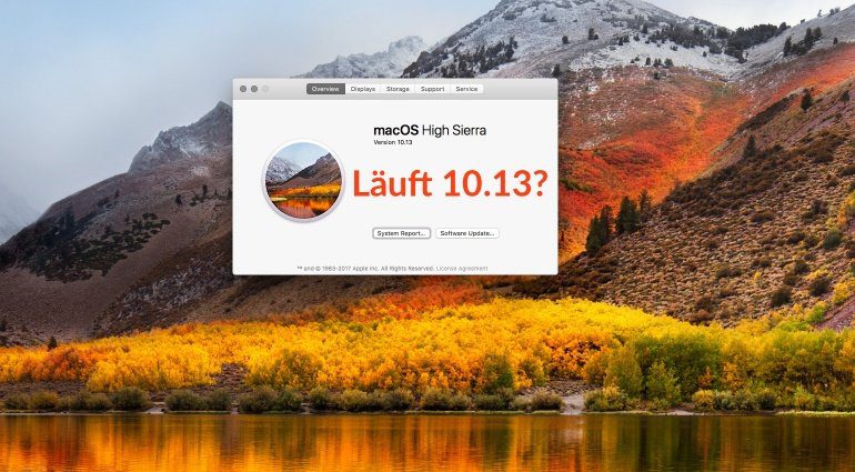 Apple macOs 10.13 High Sierra Update