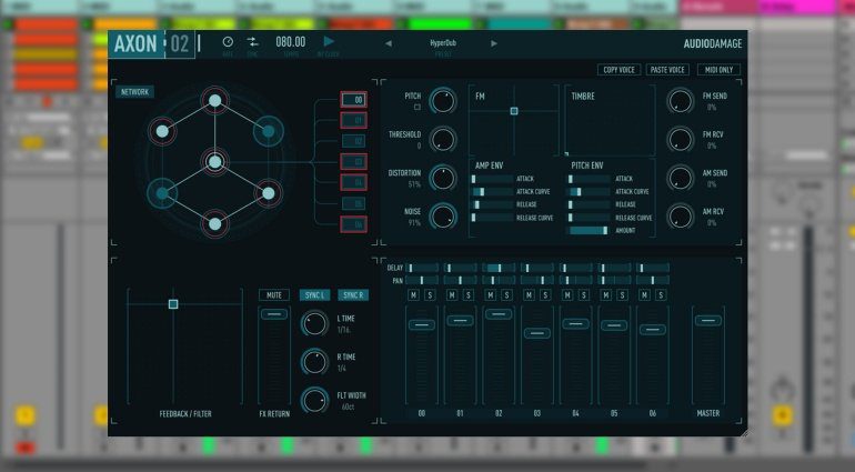 Audio Damage Axon 2 - Drums aus neuronalem Netzwerk