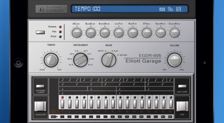 ElliotGarage EGDR606 - die Roland TR-606 für das iPad