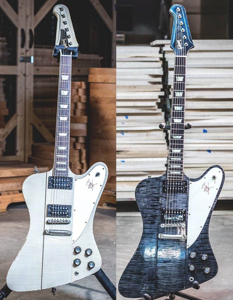 Gibson Firebird Slash Signature Black White Front