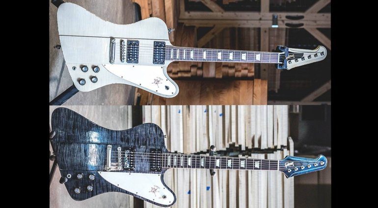 Gibson Firebird Slash Signature Black White Front Teaser