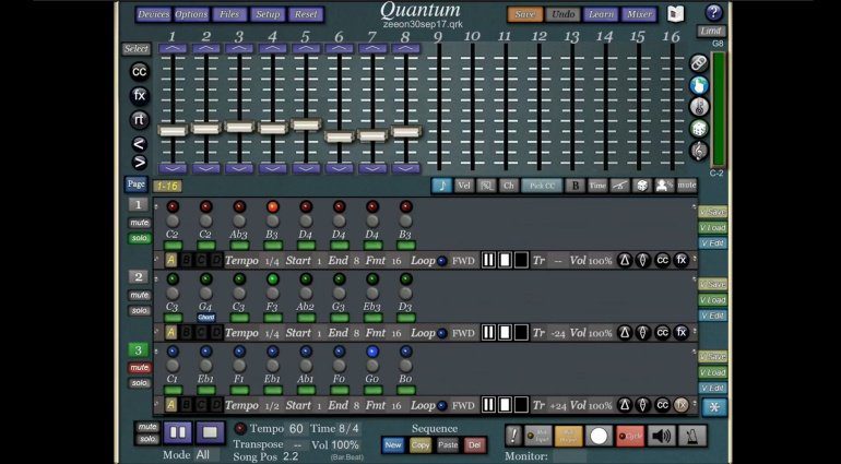QuantumSequencer - MIDI-Sequencer für iPad und iPhone
