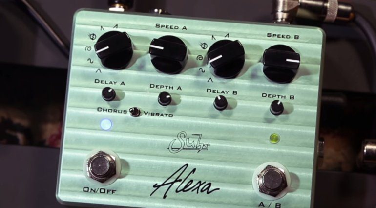 Suhr Alexa Chorus Vibrato Effekt Pedal Front