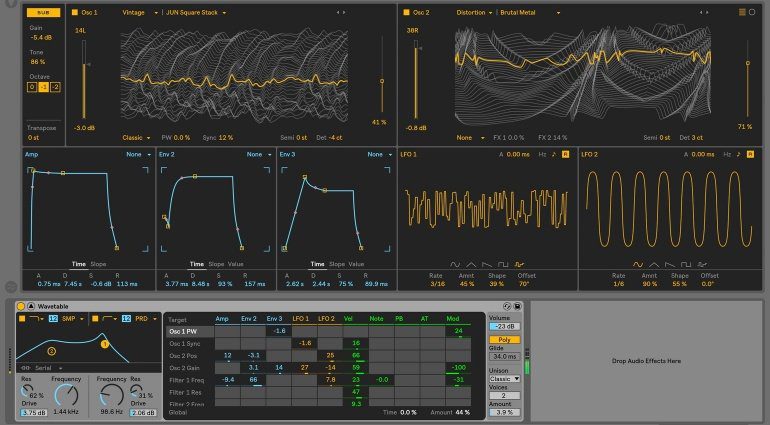 Ableton Live 10 Wavetable Synthesizer