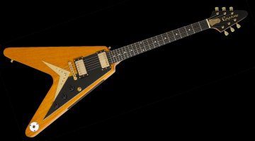 Epiphone Flying V Korina Amos Bonamassa Front Teaser