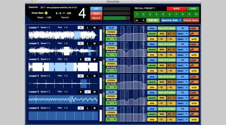 Giorgio Sancristoforo GLEETCHLAB 4 - elektroakustische DAW für den Mac