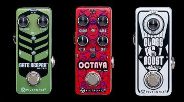 Pigtronix Gate Keeper Micro Octava Micro Class A Boost Micro Effekt Pedal Front