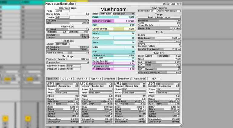 Soundemote Mushroom Generator - dann lasst mal Pilze tanzen!