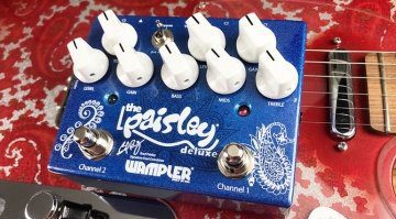 Wampler Paisley Drive Deluxe Overdrive Pedal Front Telecaster