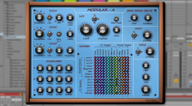 Yooz Modular-A - klassischer virtuell modularer Synthesizer