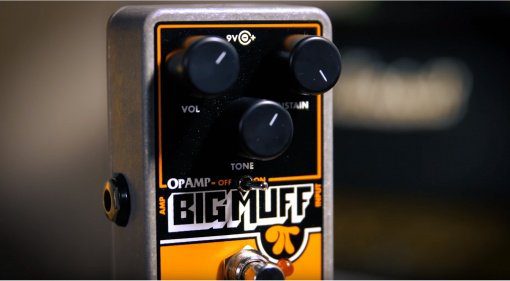 Electro Harmonix OP Amp Big Muff Pedal Front Close