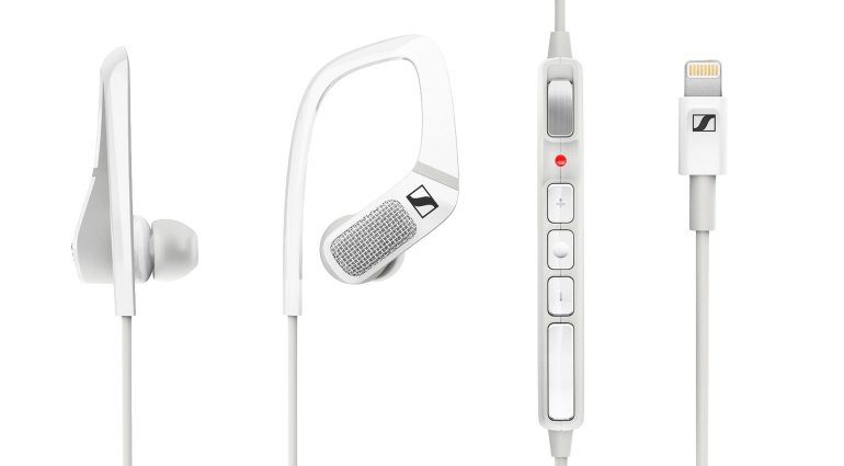 Sennheiser Apogee Ambeo Smart HEadset White Front Binaural RecordingSennheiser Apogee Ambeo Smart HEadset White Front Binaural Recording