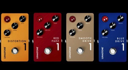 Lunastone Red Fuzz Smooth Drive Blue Drive Distortion Pedale Front Teaser