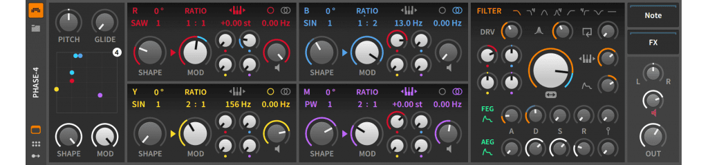 Phase-4 Bitwig