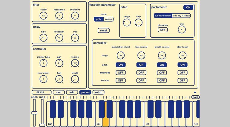 Ryouta Kira KQ Dixie - Yamaha DX7 als iOS App