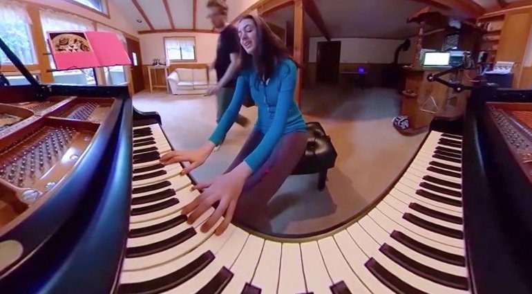 360 Grad Klavier Video