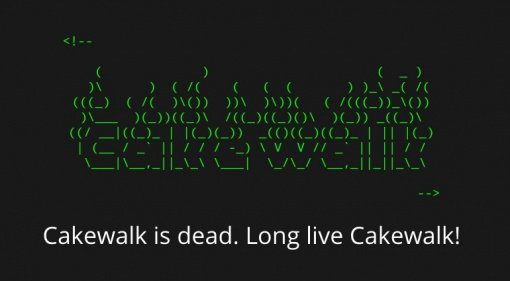 Cakewalk BandLab Technologies Announcement