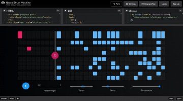 Neural Drum Machine baut euch die Beats - im Browser!