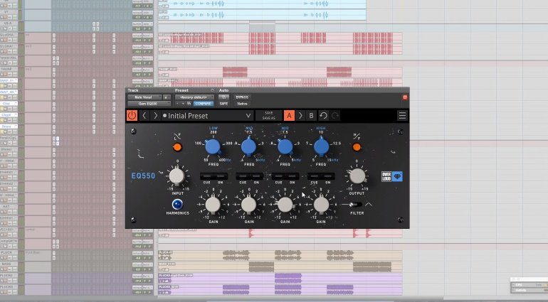 OVerloud EQ550 Plug-in Pro Tools GUI