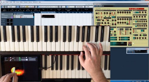 Pen2Bow steuert mit dem Apple Pencil Software-Synthesizer