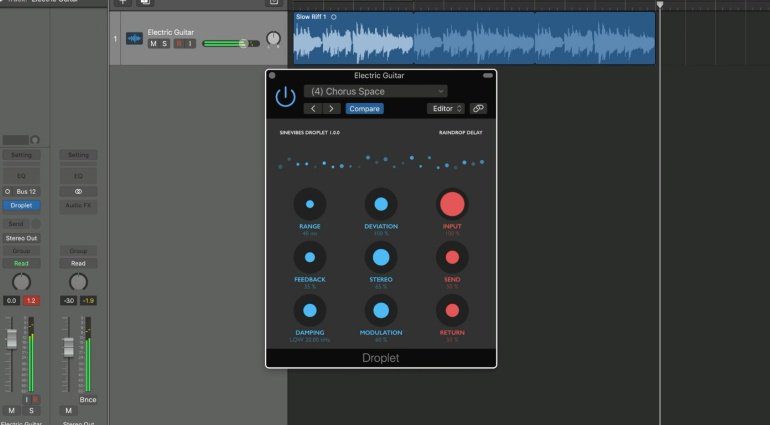 Sinevibes Droplet - der Regentropfen Delay-Effekt