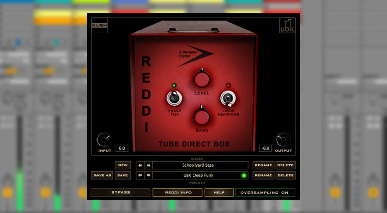 REDDI ist eine Tube-DI-Emulation für Bässe - jetzt als Plug-in