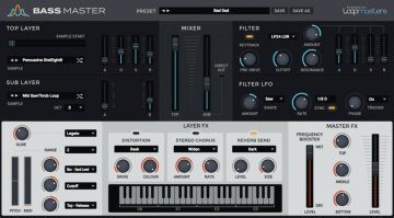 Loopmasters präsentiert mit Bass Master einen Software-Synthesizer