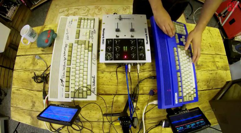 Commodore Amiga DJ Setup