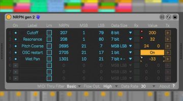 Freeware: Endlich könnt ihr NRPN-MIDI-Nachrichten in Ableton Live senden