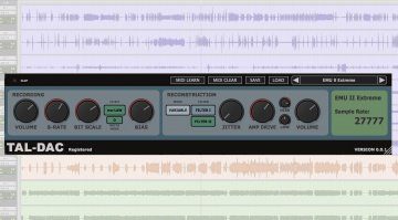 Togu Audio Line TAL-DAC Plug-in GUI