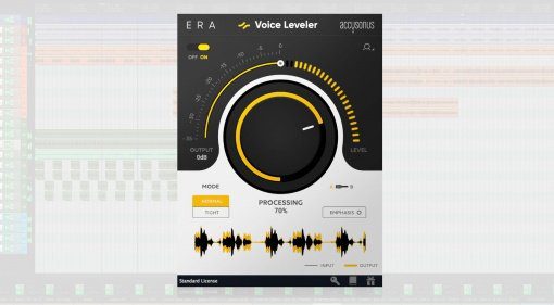 Accusonus Voice LEveler Plugin GUI