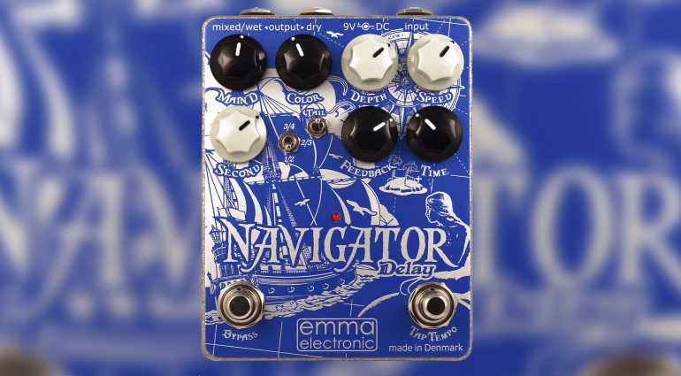 Emma Electronics Navigator Delay Effekt PEdal Front