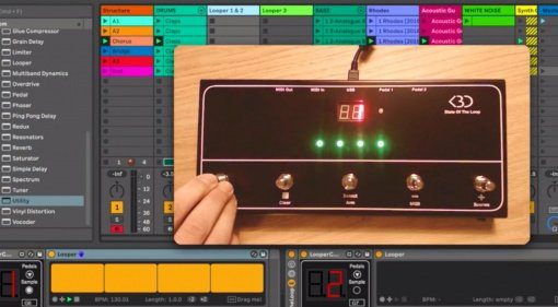 Endlich gibt es eine Hardware für den Ableton Live Looper! State Of The Loop als Kickstarter Projekt