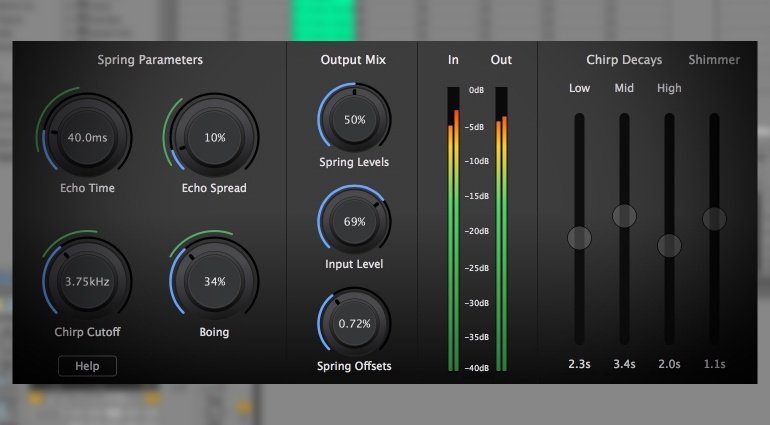 Physical Audio PA4 emuliert ein komplett frei konfigurierbares Spring Reverb