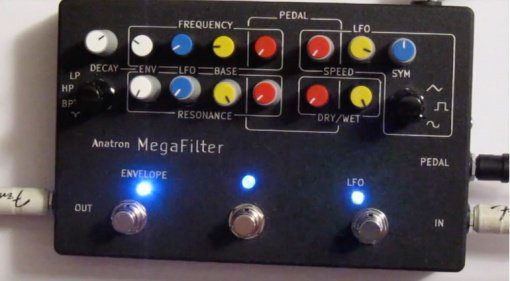 Anatron MegaFilter Effekt Pedal Kickstarter Front