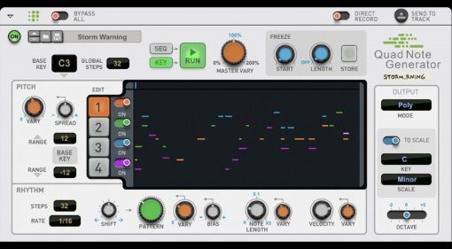 Quad Note Generator für Propellerhead Reason komponiert euch die Songs