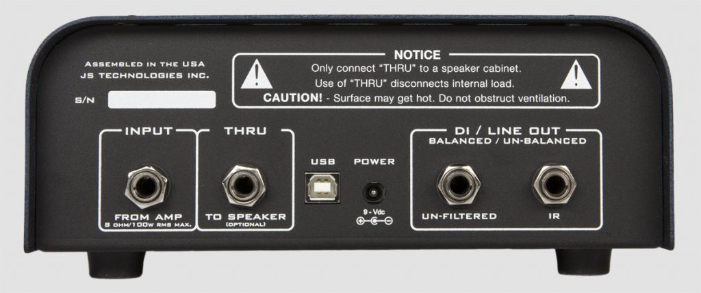 Suhr Reactive Load IR Attenuator Box Impulse Response POwer Soak Back