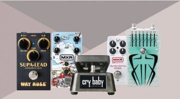 Dunlop-MXR-Dookie-Drive-Jerry-Cantrell-wah-Siete-Santos-Octavio-Fuzz-Way-Huge-Smalls-Supa-Lead-Overdrive-and-MXR-Dyna-Comp-Bass-Compressor