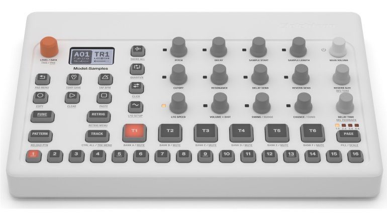 Elektron Model:Samples - Neues Gerät mit Sampling und 12 Knöpfen für den Echtzeitzugriff und sehr leicht.