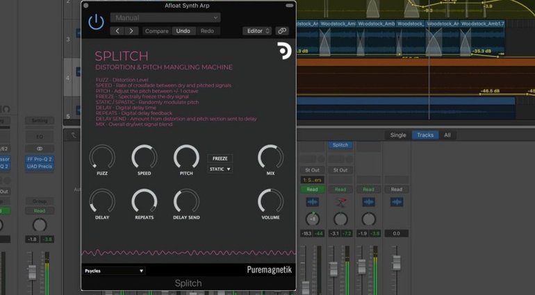 Puremagnetik Splitch vereint Distortion und Pitch-Mangling in einem Plug-in