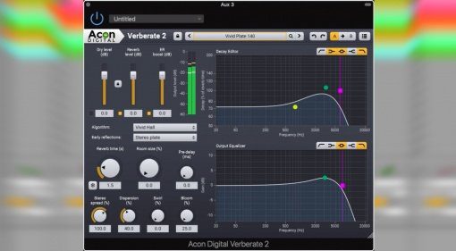 Acon Digital präsentiert mit Verberate 2 ein großes Update ihres Reverb Plug-ins